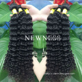 Unprocessed 100% remy brazilian hair weft blonde deep wave hair weft